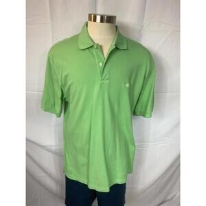 Brooks Brothers Men SZ XL Green Vintage Polo Shirt 346 Short Sleeve with Logo